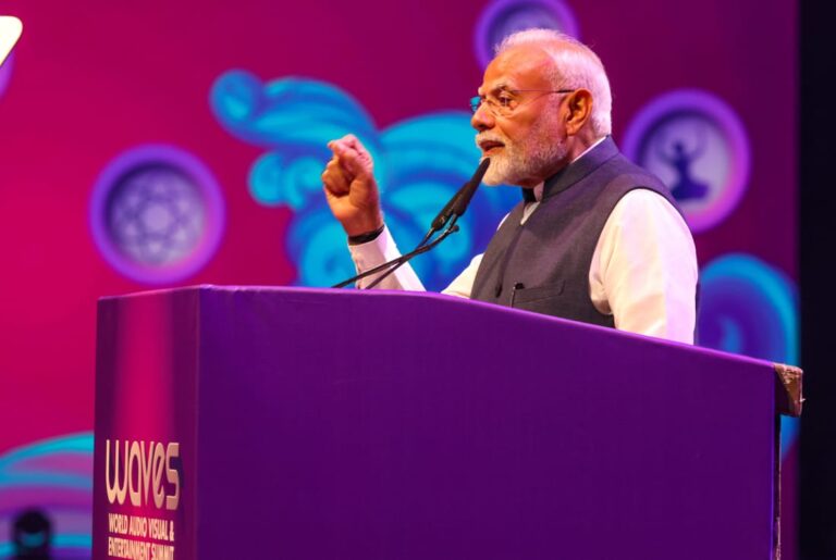 भारताच्या जीडीपीमध्ये क्रिएटिव्ह इकॉनॉमीचा मोठा वाटा असेल – प्रधानमंत्री नरेंद्र मोदीवर्ल्ड ऑडिओ व्हिज्युअल एन्टरटेन्मेंट समिट – 2025 चे पंतप्रधानांच्या हस्ते उद्घाटन