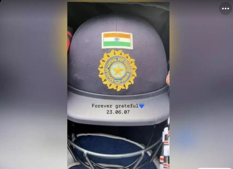 अंतरराष्ट्रीय क्रिकेट में 18 साल पूरे होने पर रोहित शर्मा ने शेर की हेलमेट की फोटो, लिखा नोट